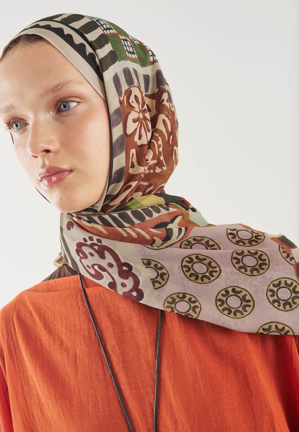 Petra Desin Soft Cotton Hijab Terracota - Fresh Scarf