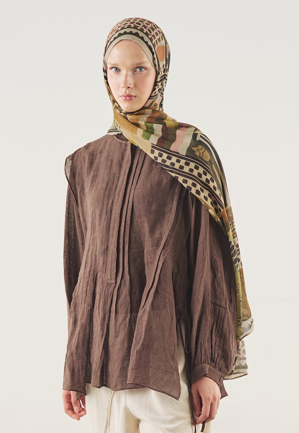 Petra Desin Soft Cotton Hijab Leaf Green - Fresh Scarf