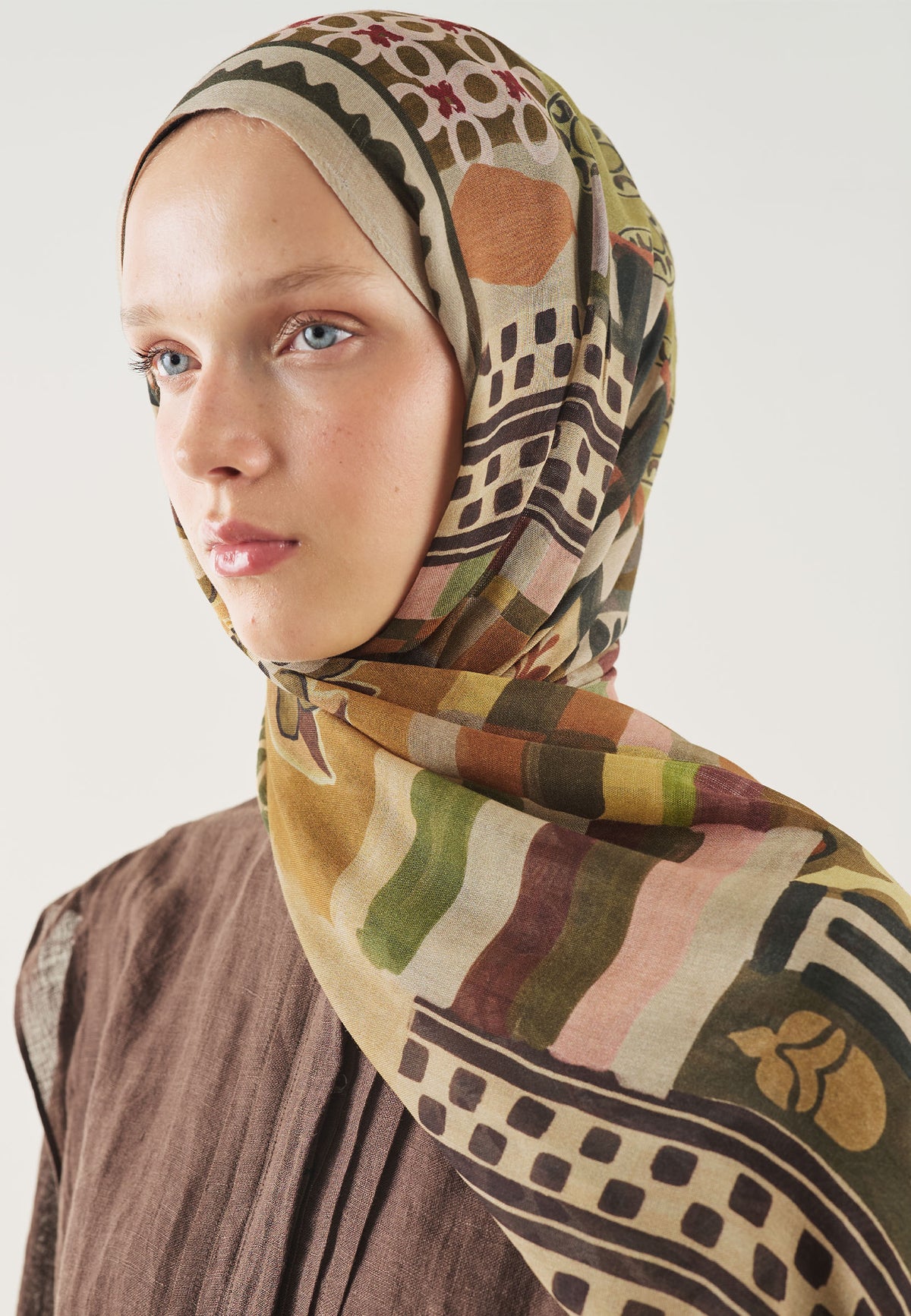 Petra Desin Soft Cotton Hijab Leaf Green - Fresh Scarf