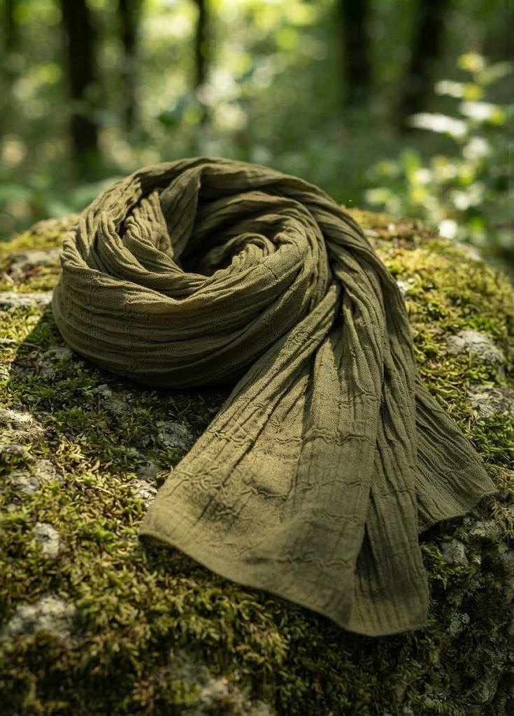 Urba Hijab Crash Scarf Khaki